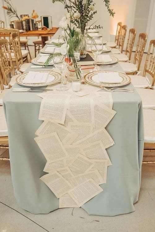 Literary Pages Table Runner