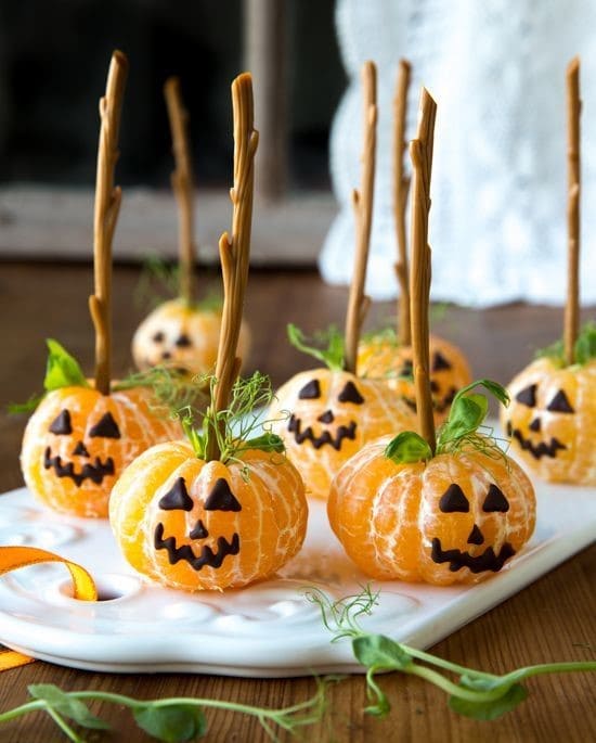 Mandarin Jack-O-Lantern Pumpkins