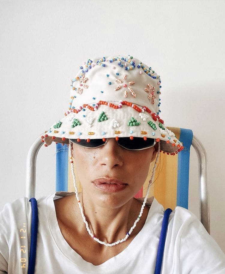 Playful Beaded Bucket Hat