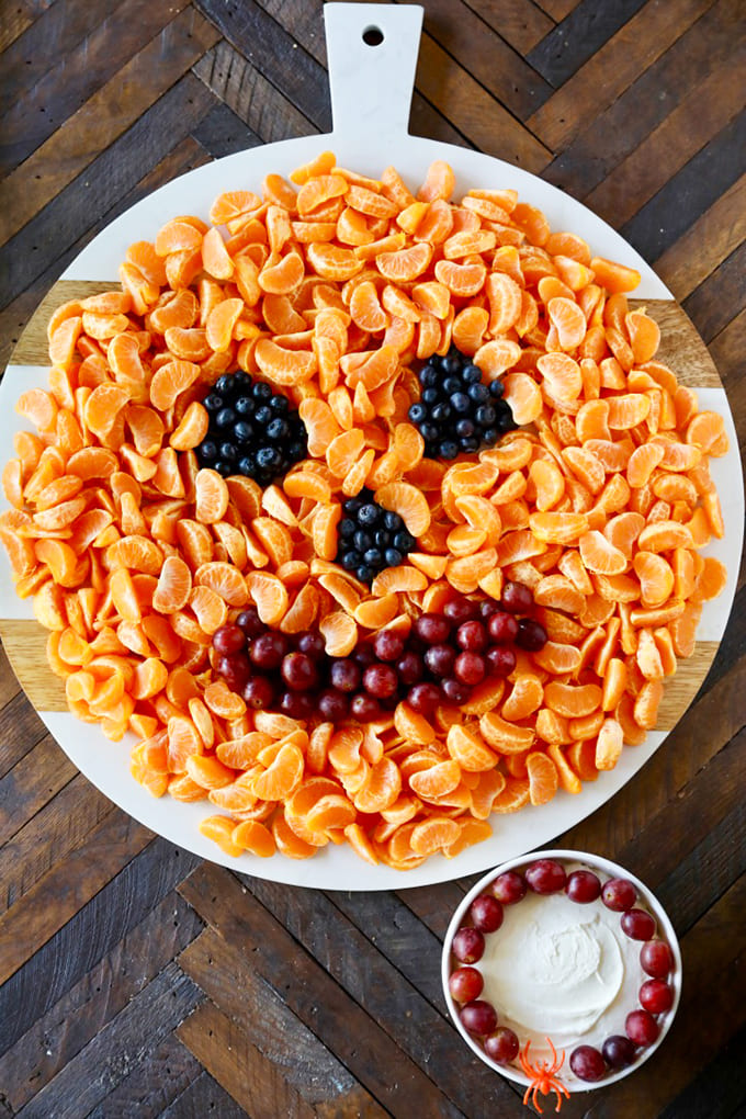 Pumpkin Face Fruit Platter