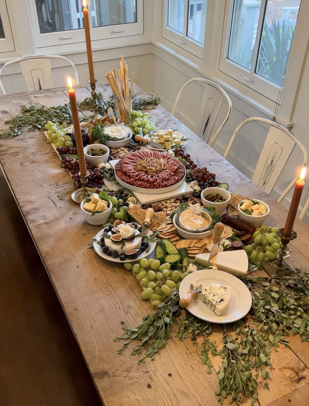 Rustic Candlelit Grazing Table
