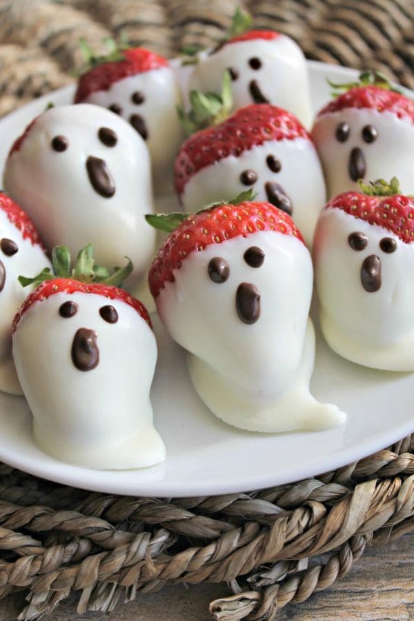Spooky Strawberry Ghosts