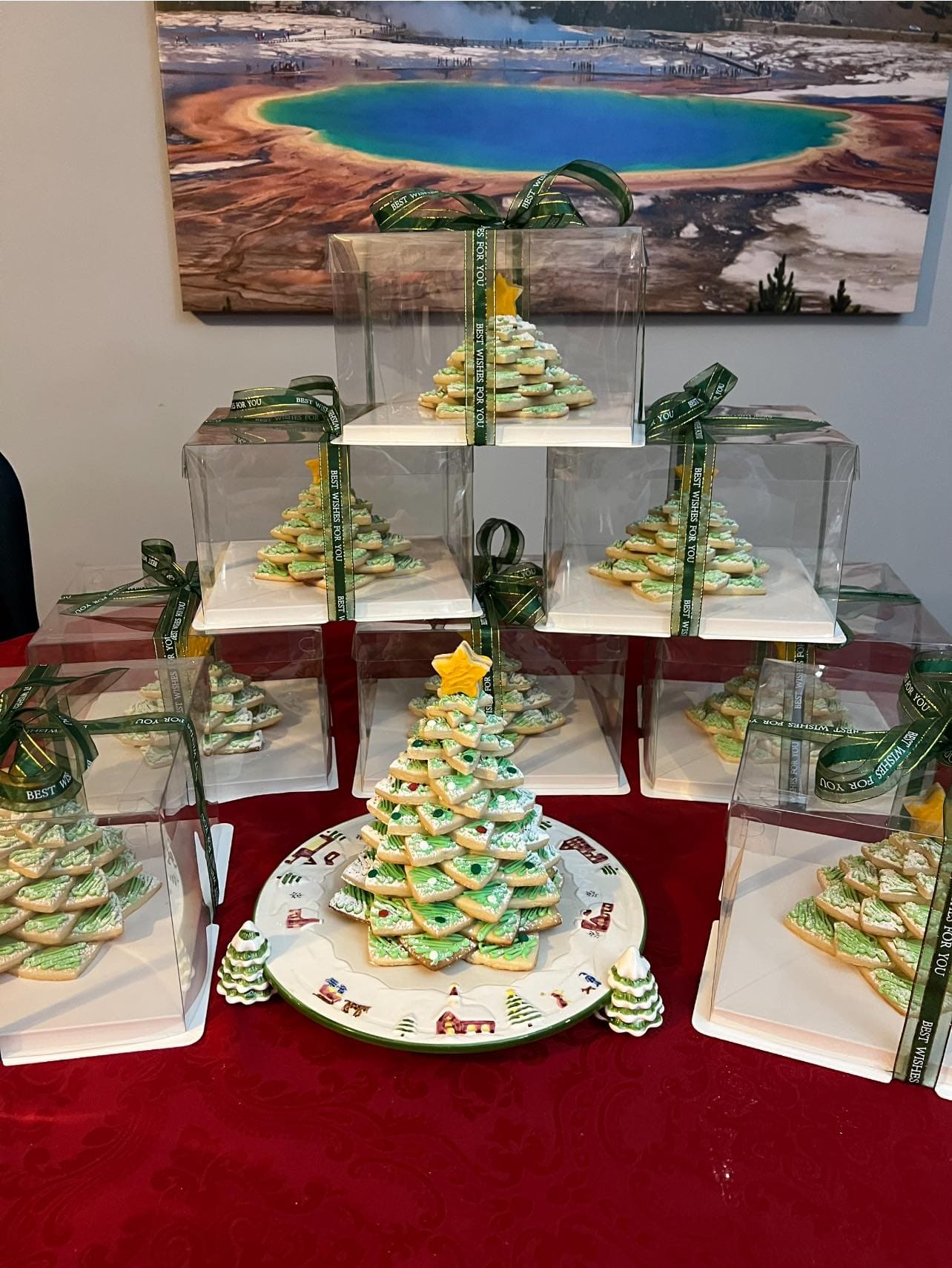 Stacked Christmas Tree Cookies