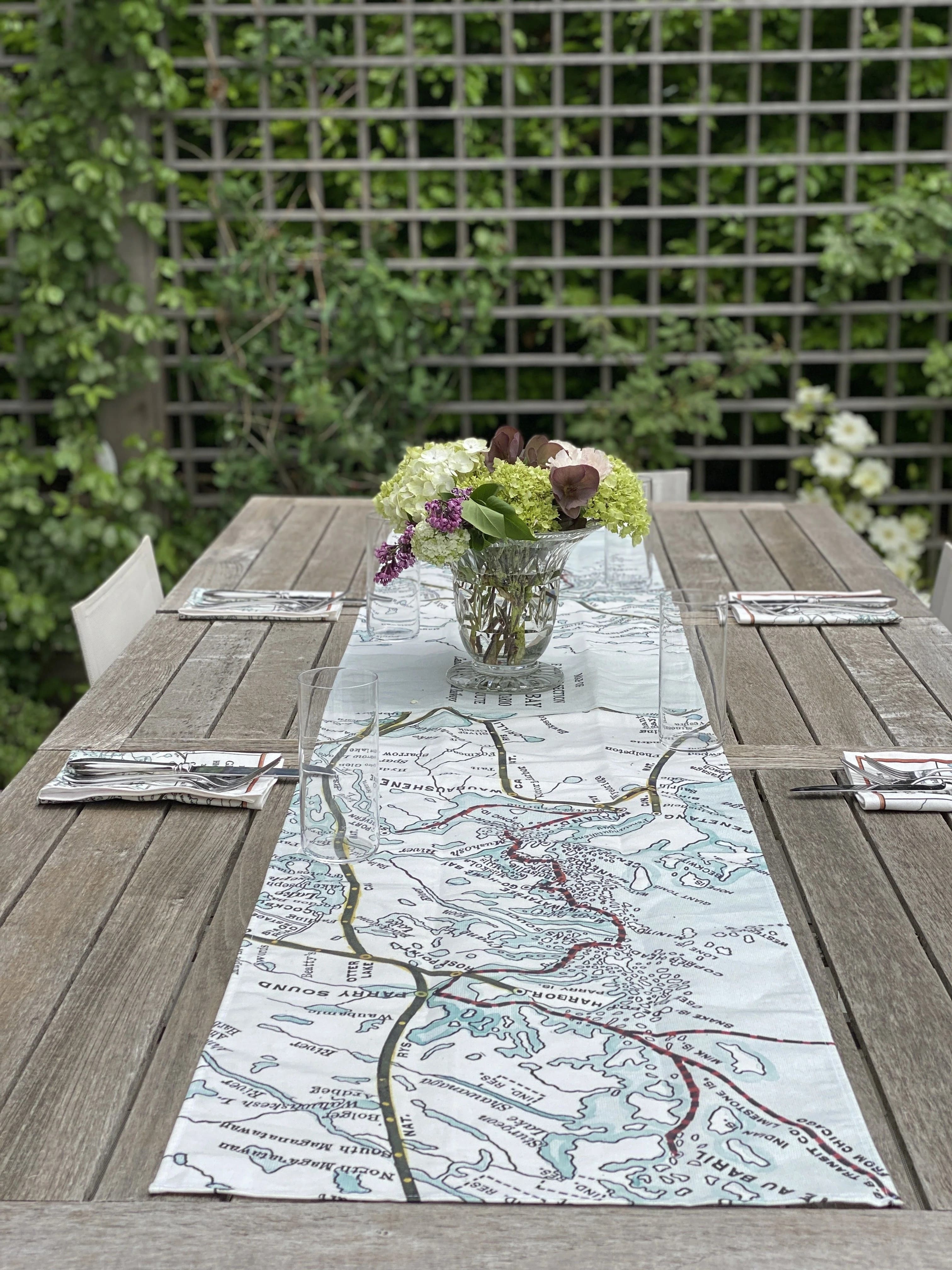 Wanderlust Map Table Runner