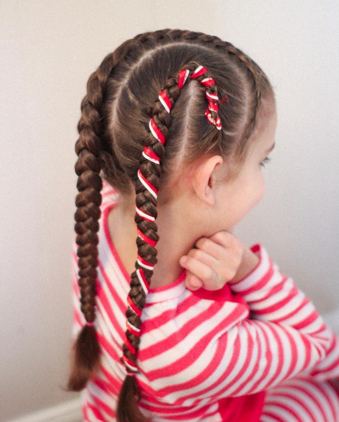 Candy Cane Braids