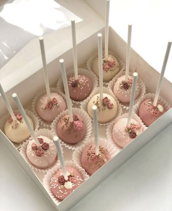 Elegant Rose Cake Pops
