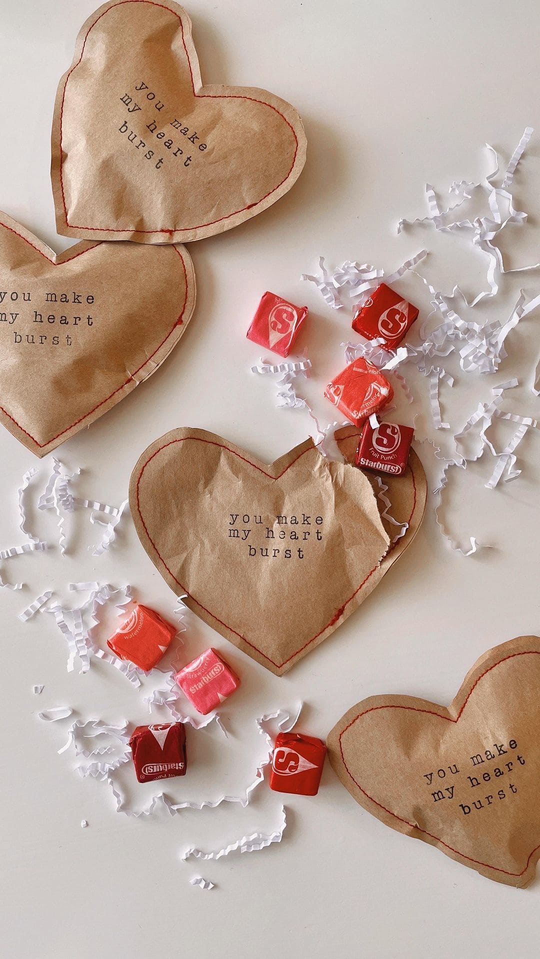 Paper Heart Candy Pouches