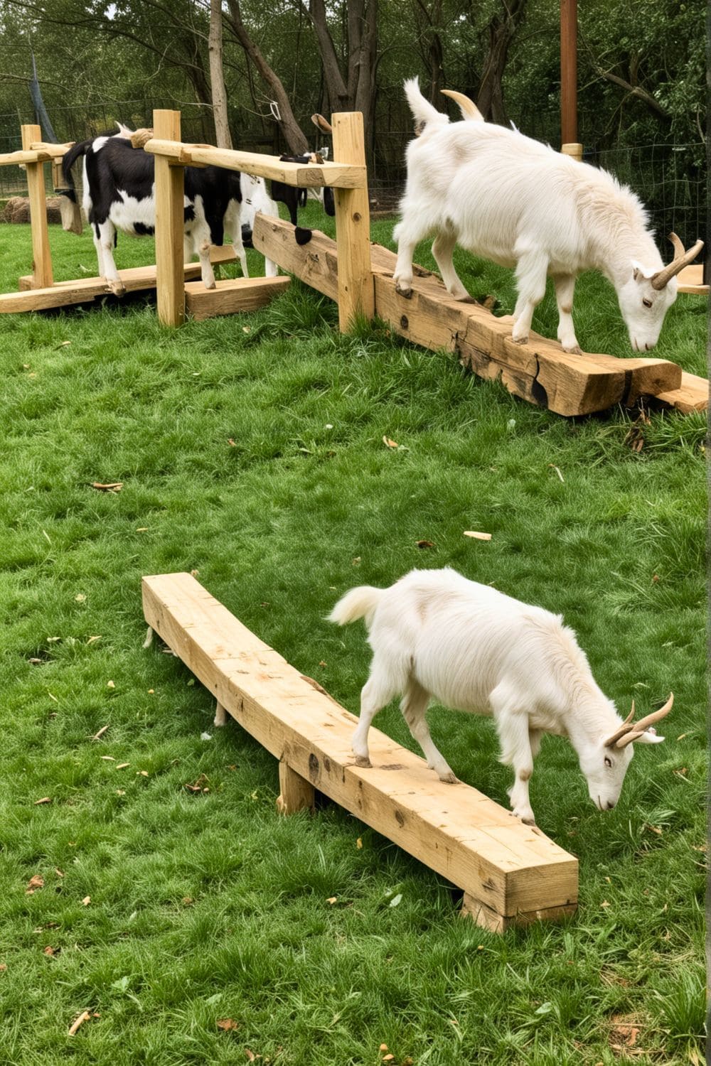 Wooden Goat Balance Beam