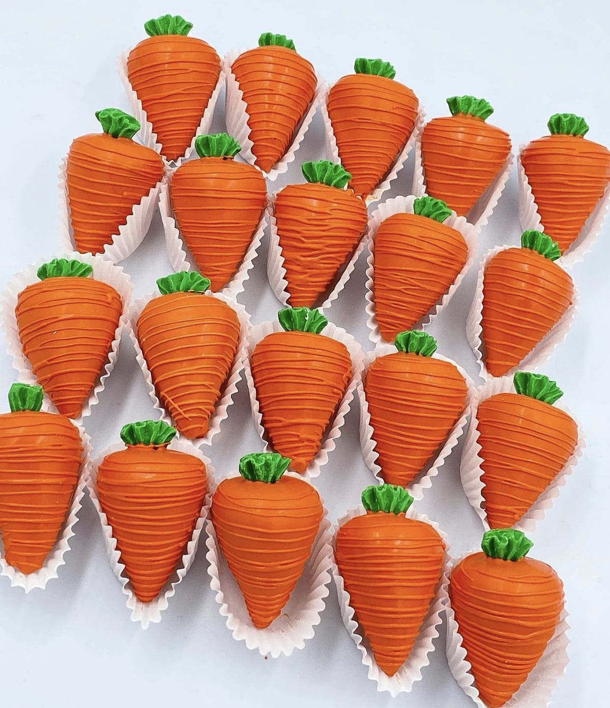 Carrot-Shaped Chocolate Easter Treats