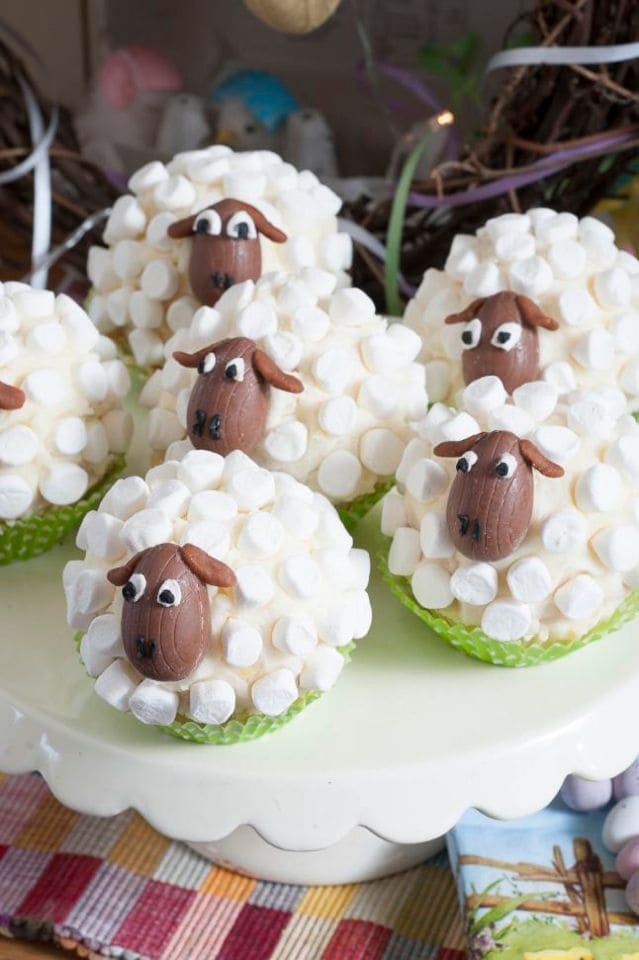 Sheep-Themed Easter Marshmallow Treats