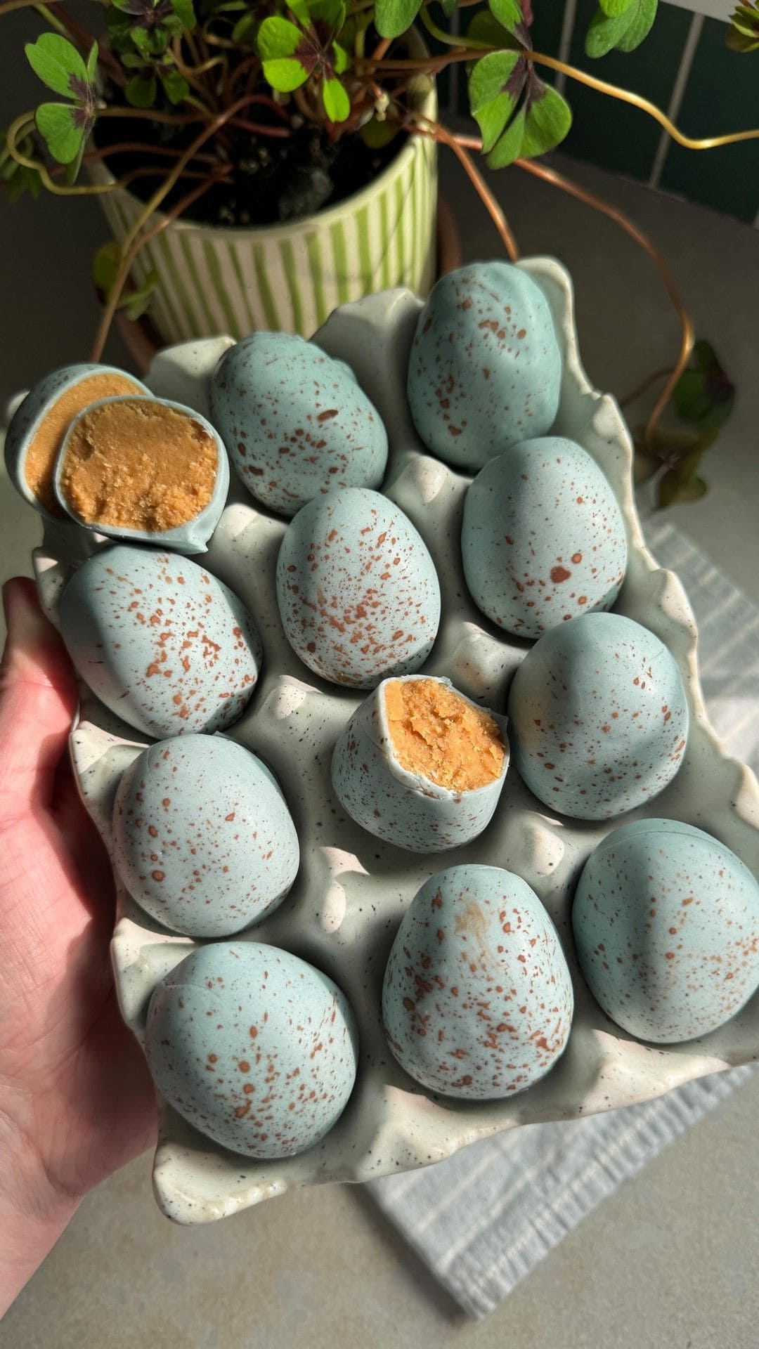 Speckled Chocolate Easter Egg Truffles